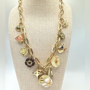 Beautiful Handmade Original New Gold Charm Necklace